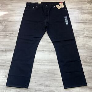 Levi's 501 Original Fit Black Straight Leg 100% Cotton Men's Jeans Size W44 L32